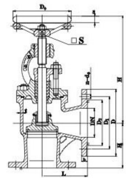 GB T584 Marine Cast Steel Flanged Stop Valve Type B .png